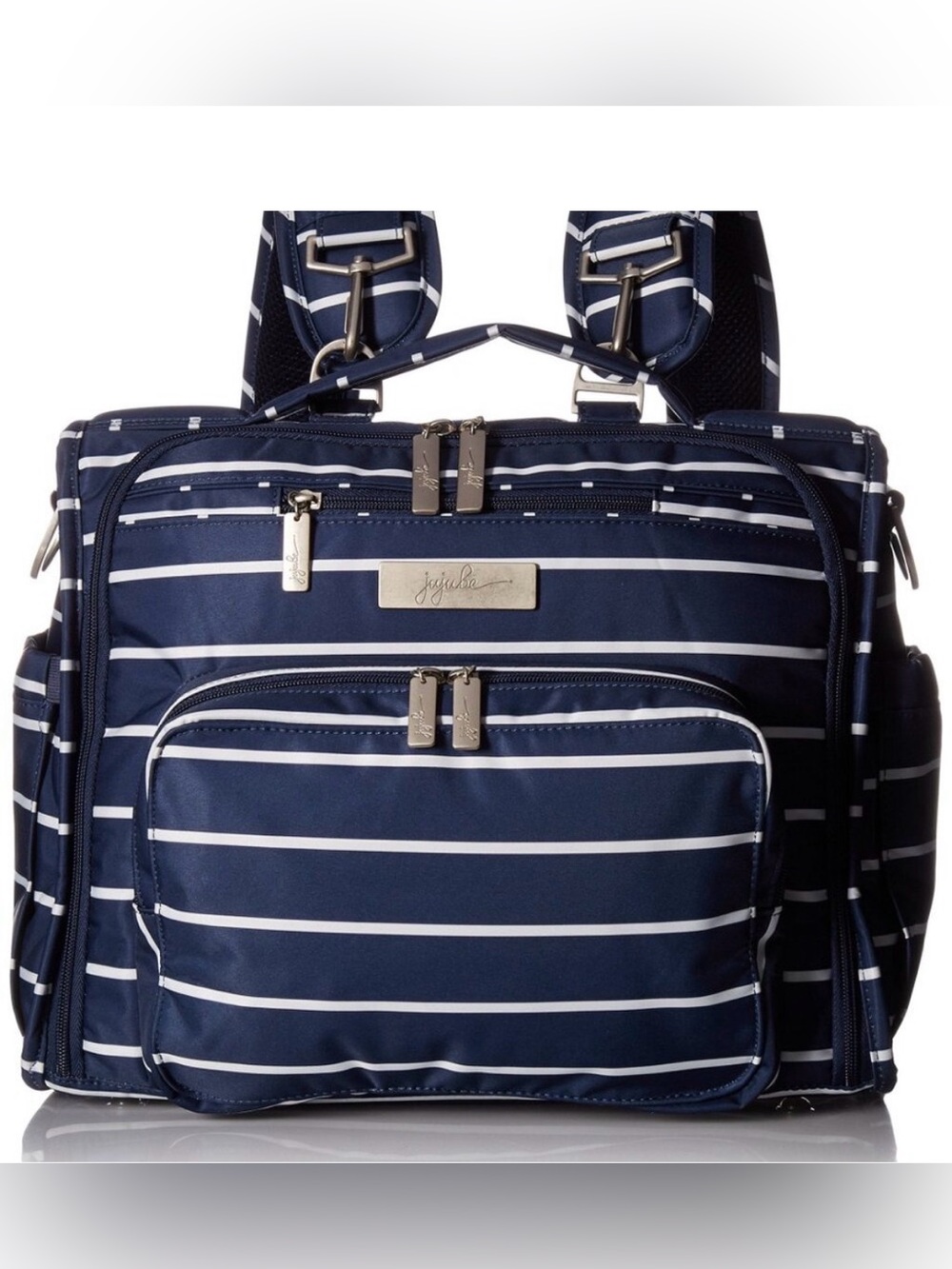 Ju-Ju-Be Navy & White Striped coastal diaper bag